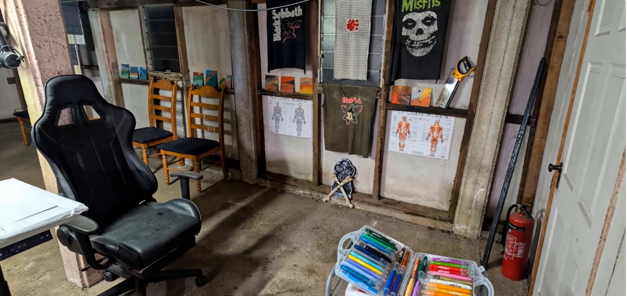 Inside the studio
