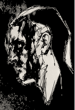 Profile head studies in ink